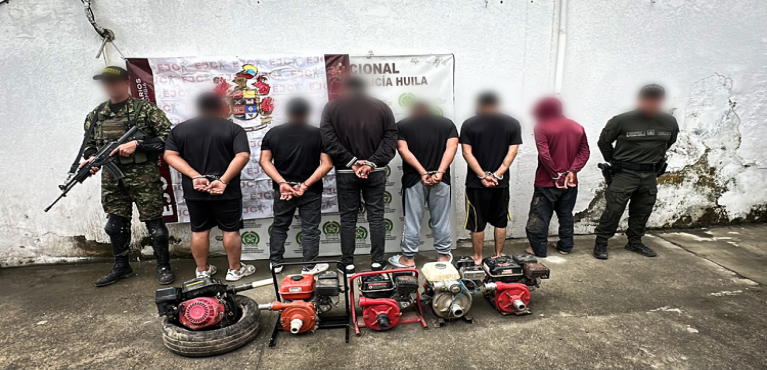Fuerza Pública golpea economías ilícitas en el Huila con capturas e incautaciones